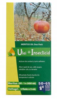 Pachet TRATAMENT IARNA pomi fructiferi, 65 litri apa, Deltagri, Meritus Oil